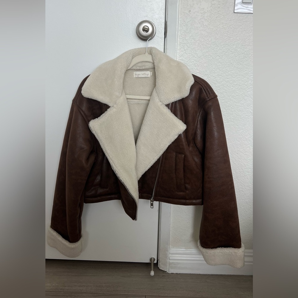 Brown Jacket Cropped